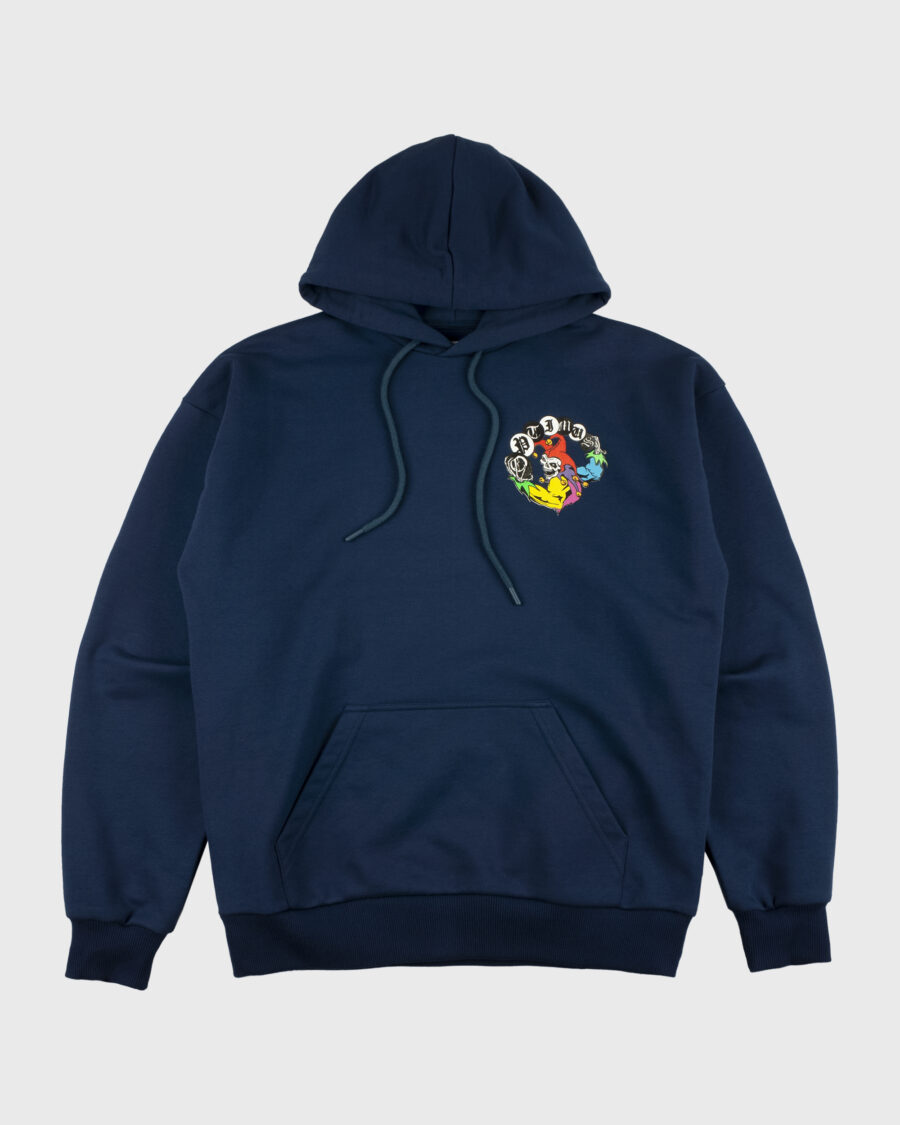 KOWGA OG LOGO HOODIE (NAVY × WHITE) KOWGA OG LOGO HOODIE (NAVY × WHITE)